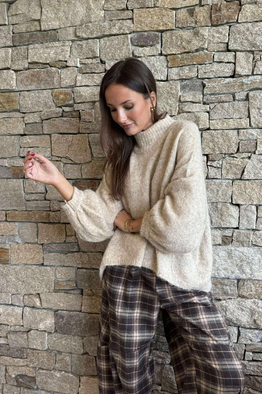 Sadaka Batwing Knit Oatmeal Marl
